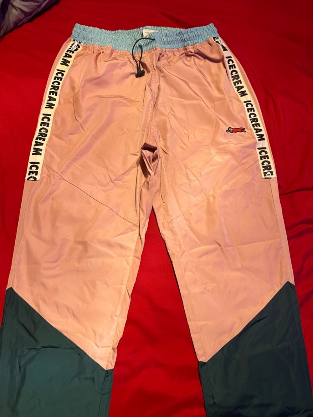 Icecream Pink & Teal Colorblock Joggers